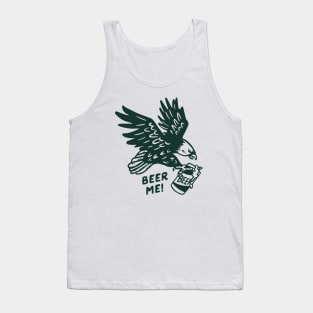 Beer Me Bald Eagle: Funny Beer Lover Gift Tank Top